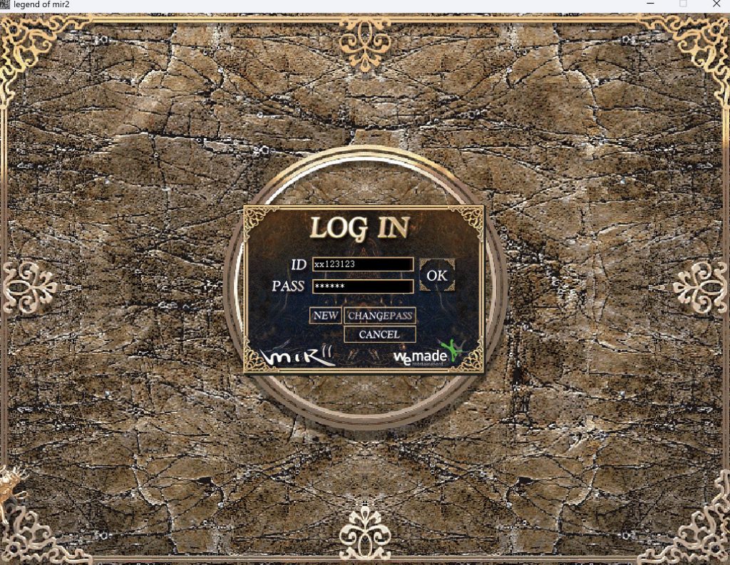 2、账号登陆界面